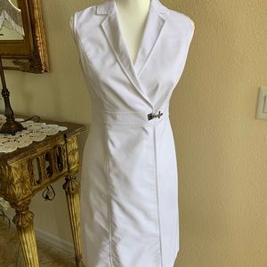 Calvin Klein size 4 white sleeveless dress